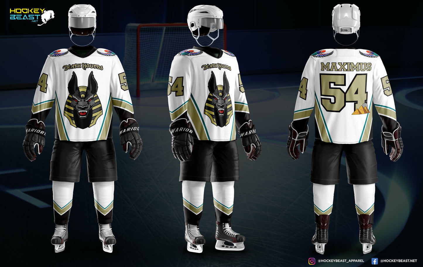 Death Hounds White Jersey