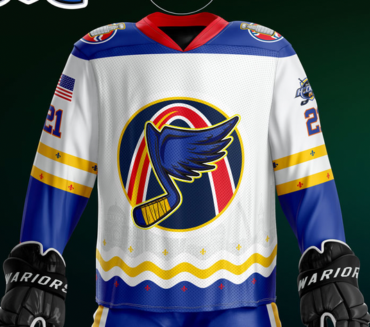 STL Blues / White Jersey - Customizable Name/Number