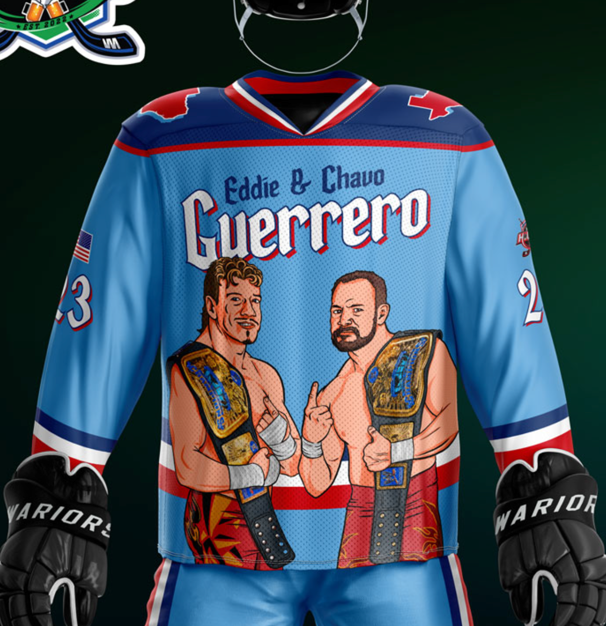Eddie and Chavo Guerrero Jersey - Customizable Name/Number