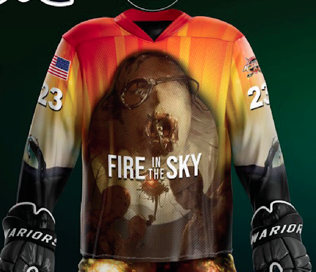 Fire in the Sky Jersey or Hoodie - Customizable Name/Number