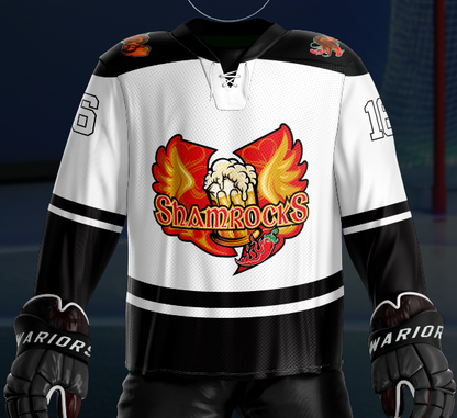 Shamrocks White Jersey - Customizable Name/Number