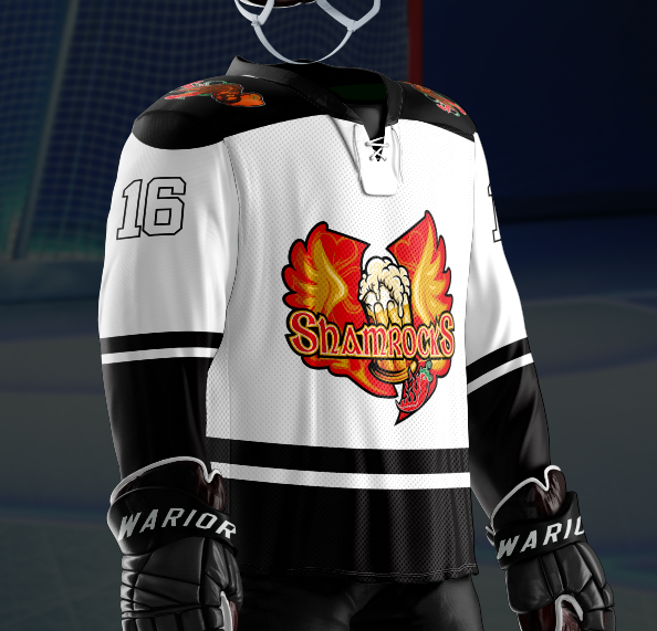 Shamrocks White Jersey - Customizable Name/Number