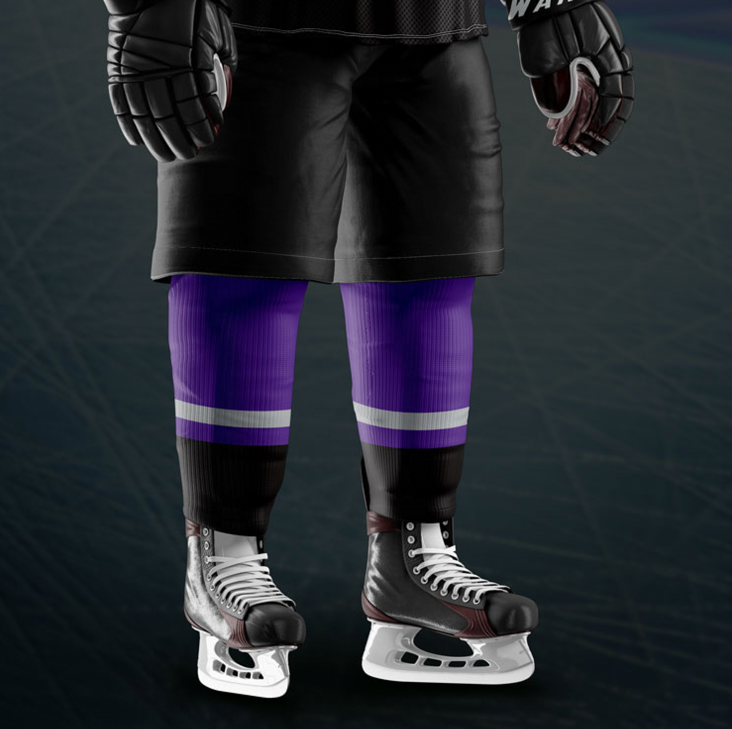 Trash Panda Purple Socks