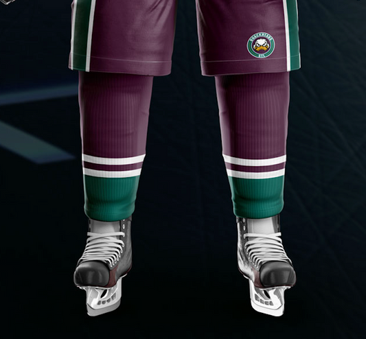 Quackheads Purple Socks