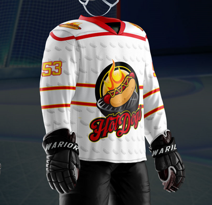 Hotdogs Sublimated White Jersey