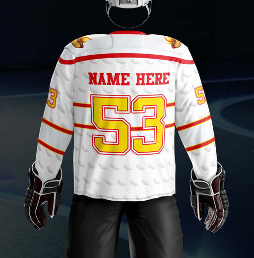 Hotdogs Sublimated White Jersey