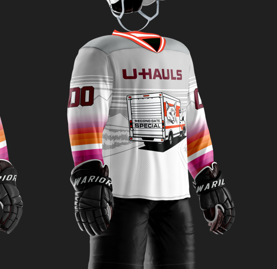 UHauls Sublimated White Jersey