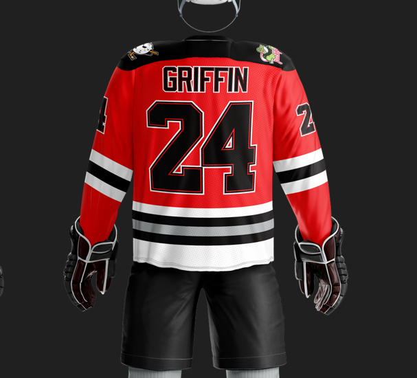 Puckhogs Sublimated Red Jersey