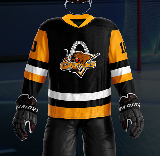 Grizzlies Sublimated Black Jersey