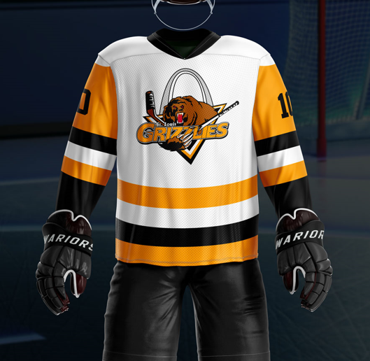Grizzlies Sublimated White Jersey