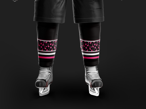Flowmingoes Black Socks