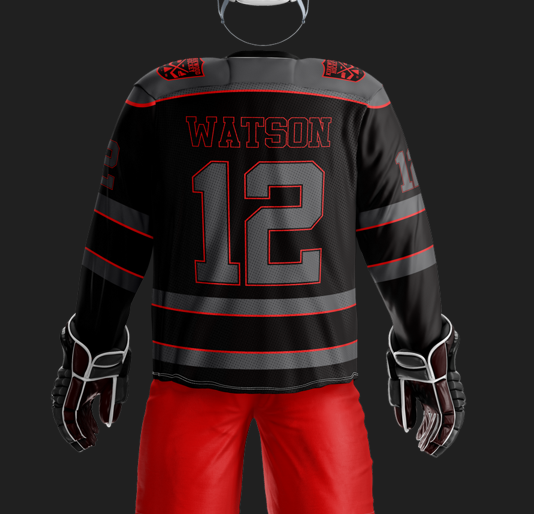 Kirkwood Sublimated Black Jersey