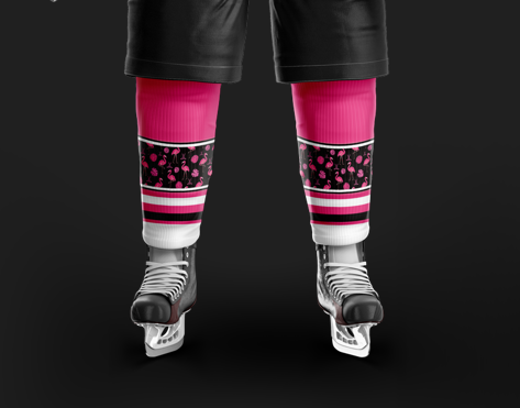 Flowmingoes Pink Socks