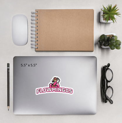 Flowmingoes Bubble-free sticker