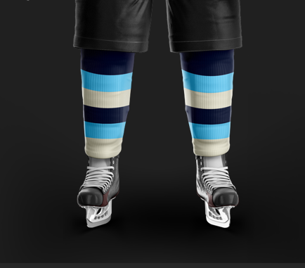 Tulsa Kraken Cold Ones Blue Socks