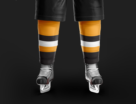 Rink Wieners Black Socks