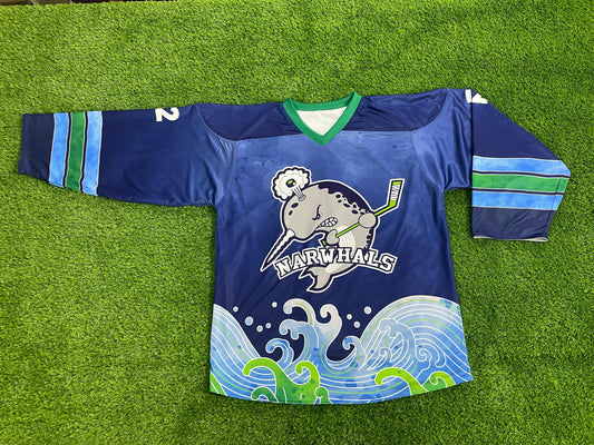 Narwhals Reversible White/Blue Jersey