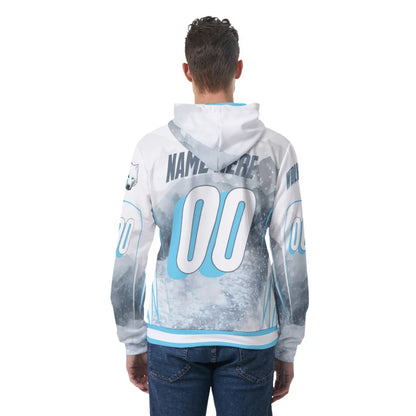 Wolves Sublimated Jersey Style Hoodie