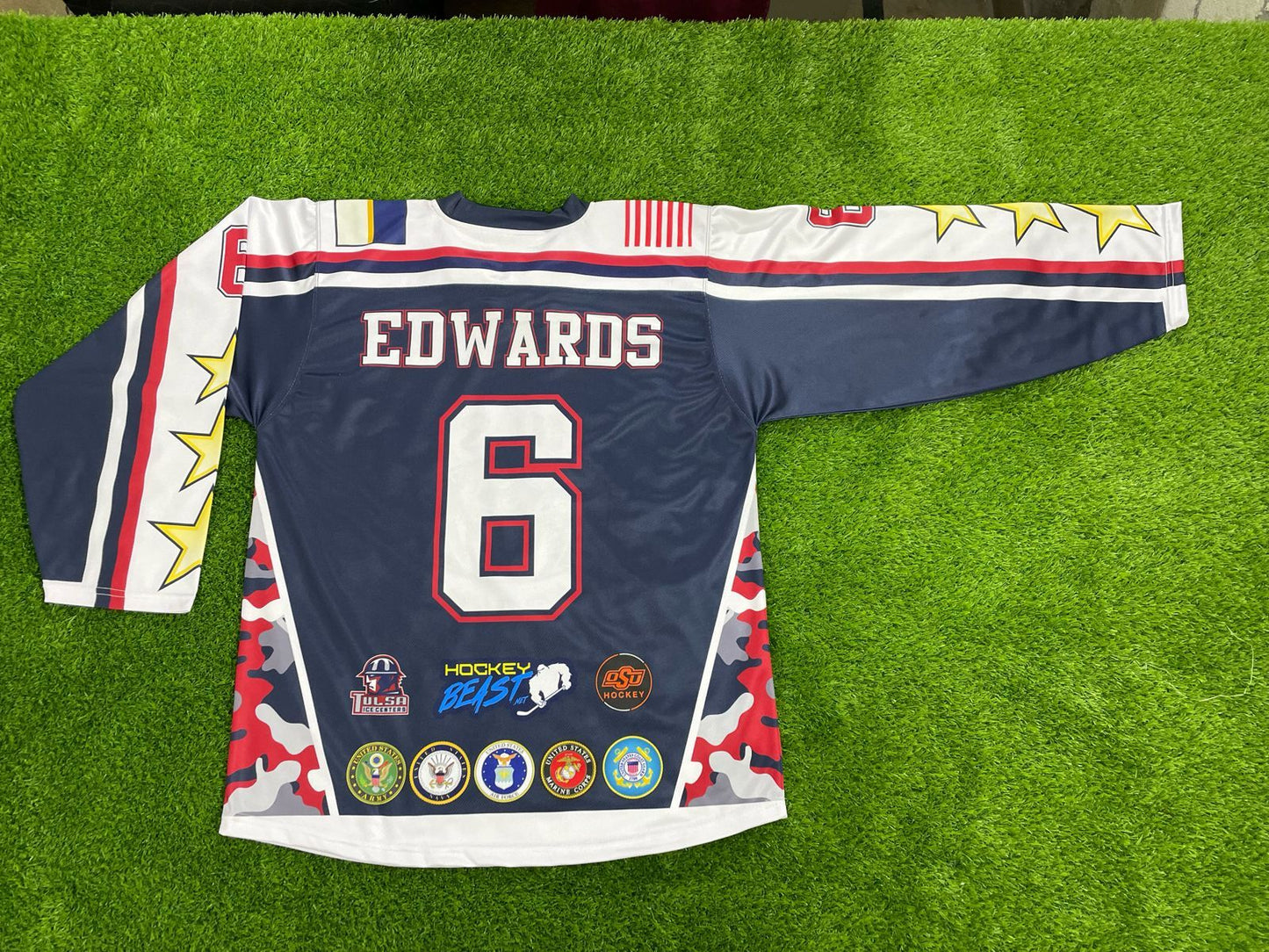 Tulsa Warriors Sublimated Blue Jersey