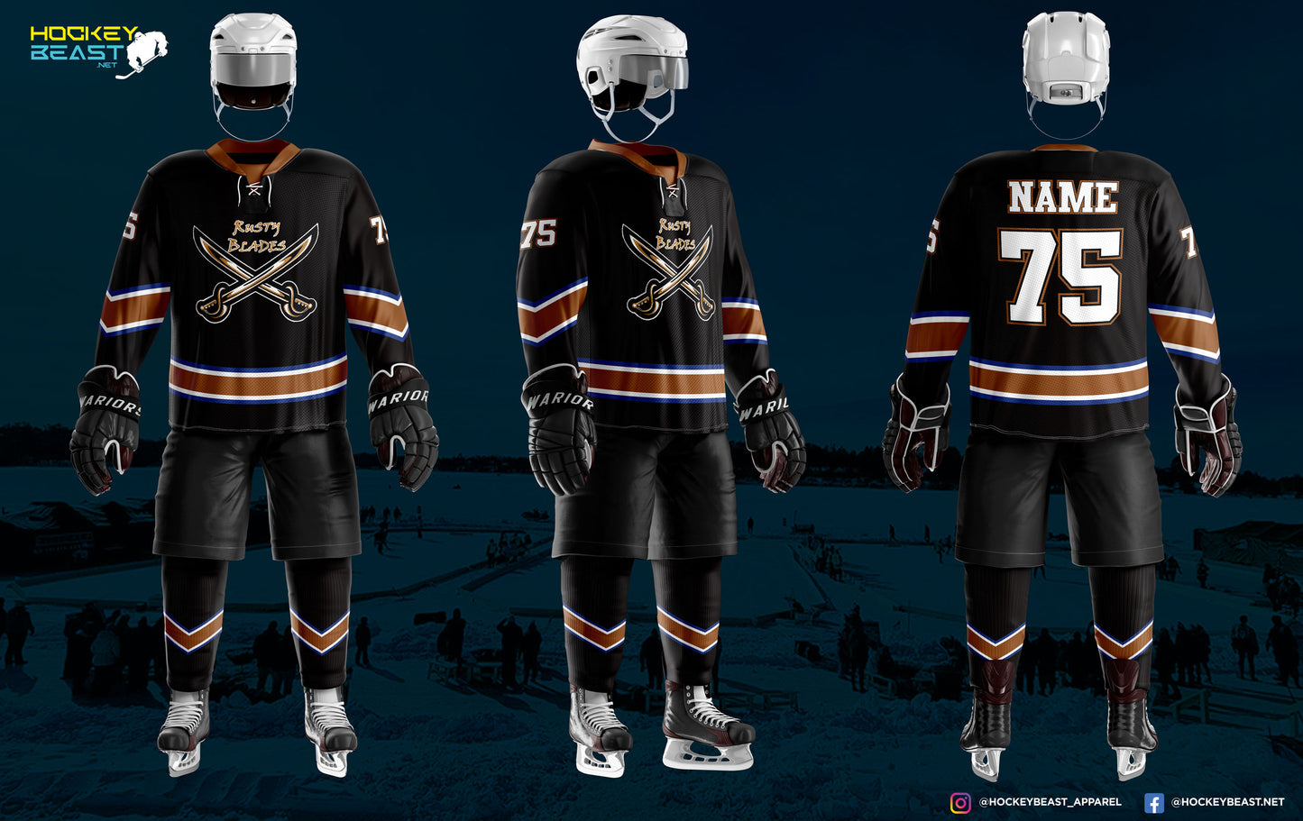 Rusty Blades Black Jersey