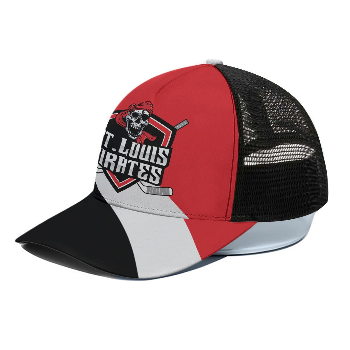 St Louis Pirates Cap With Black Half-mesh