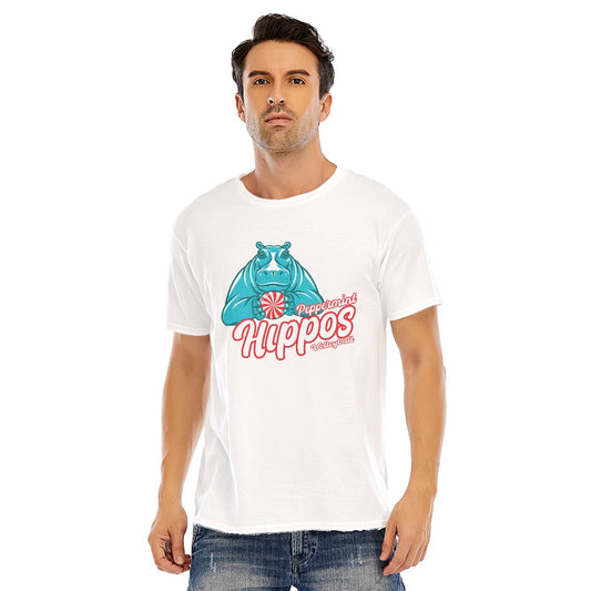 Peppermint Hippo Unisex Short Sleeve T-shirt