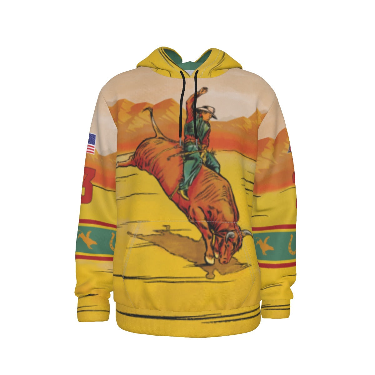 Bull Rider Customizable Light-Weight Hoodie