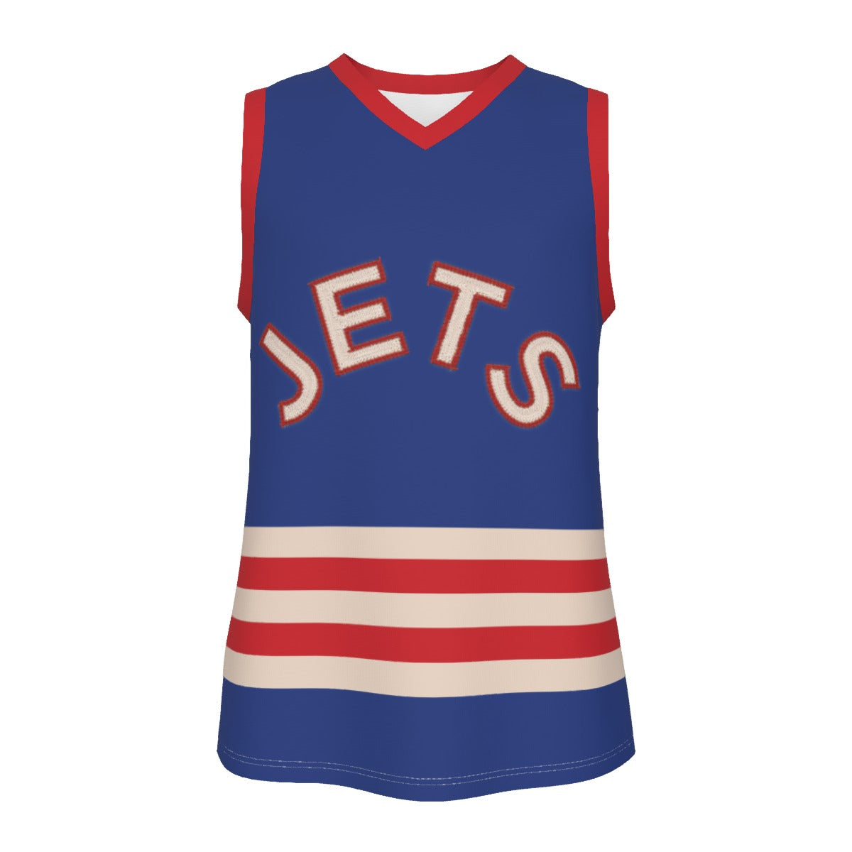 Jets Customizable V Neck Basketball Top