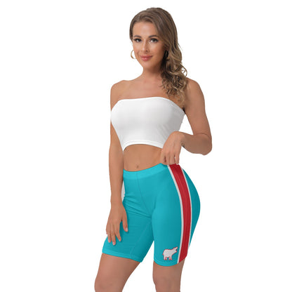 Peppermint Hippos Women's Biker Shorts