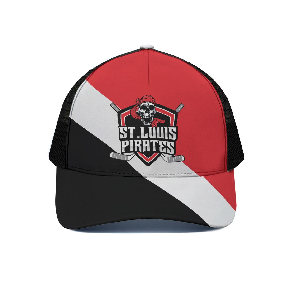St Louis Pirates Cap With Black Half-mesh
