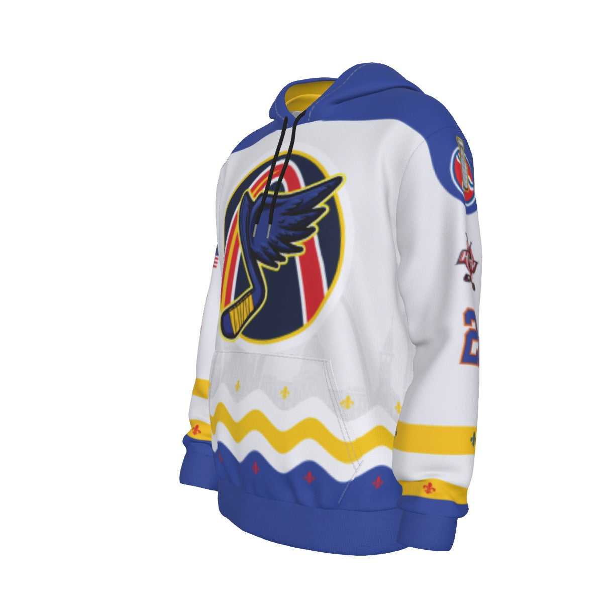 St Louis Blues White Customizable Light-Weight Hoodie
