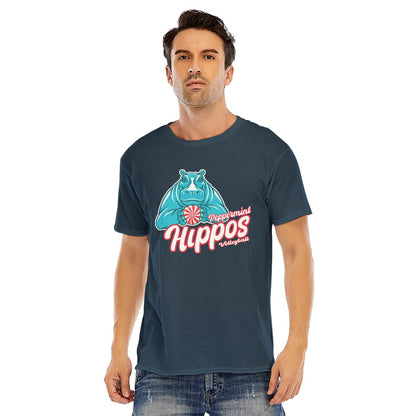 Peppermint Hippo Unisex Short Sleeve T-shirt