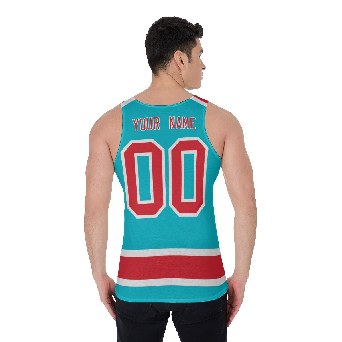 Peppermint Hippos Unisex Tank Top