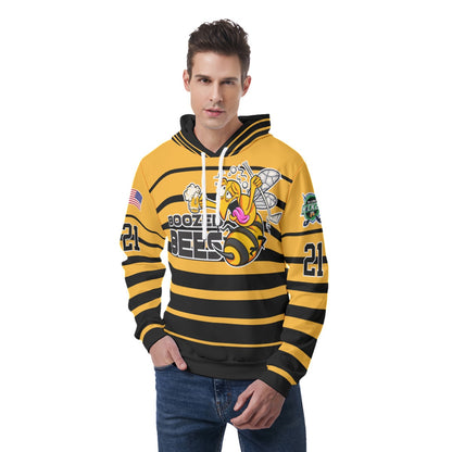 Boozed Bees Light Weight Hoodie Customizable