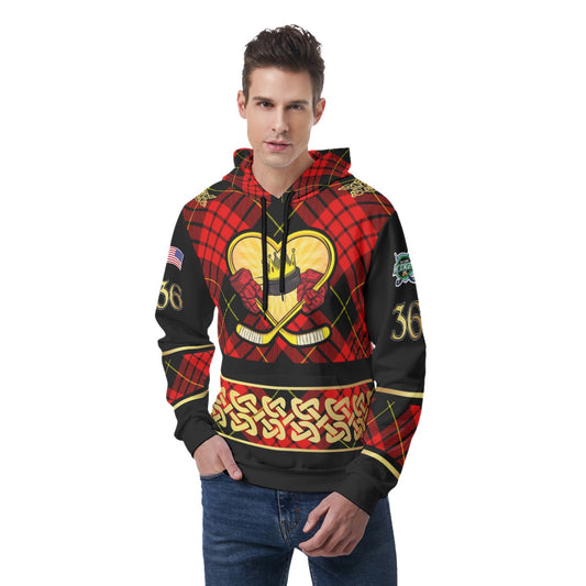 "Puckin O'Rileys" Customizable Hoodie - 3rd Line Hockey