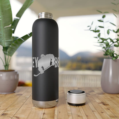 HockeyBeast Soundwave Copper Vacuum Audio Bottle 22oz