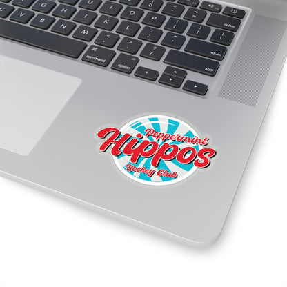 Peppermint Hippo Decal - Outdoor