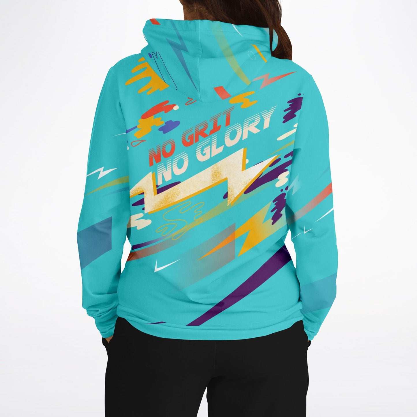 No Grit No Glory Customizable Women's Athletic Hoodie
