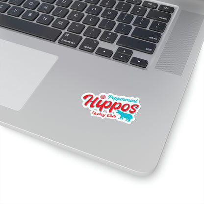 Peppermint Hippo Logo Sticker - Indoor
