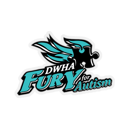 DWHA Fury for Autism Sticker - Indoor