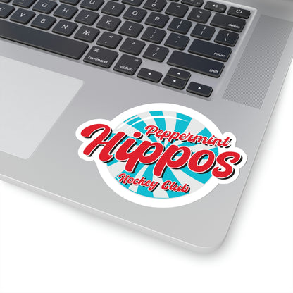 Peppermint Hippo Decal - Outdoor