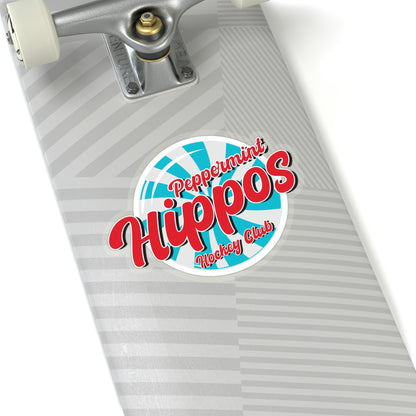 Peppermint Hippo Decal - Outdoor