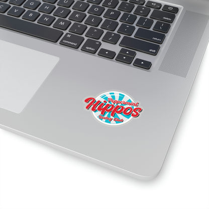 Peppermint Hippo Decal - Outdoor