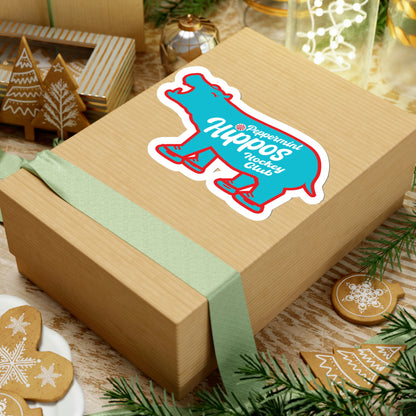 Blue hippo Peppermint Hippo Decal - Outdoor