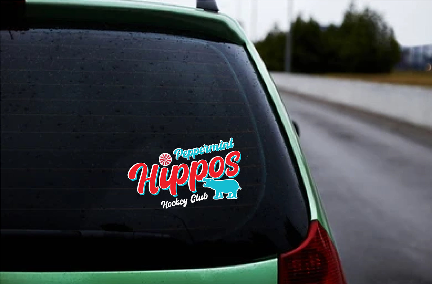 Hippo Car Decal