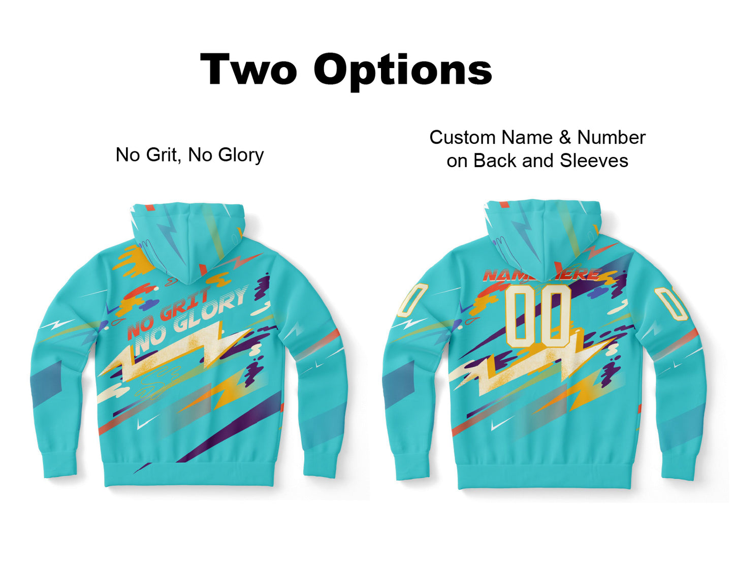 No Grit No Glory Customizable Women's Athletic Hoodie