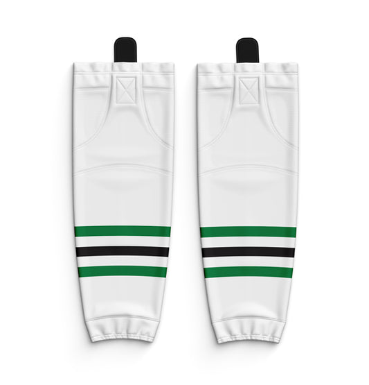 K & P White Hockey Socks