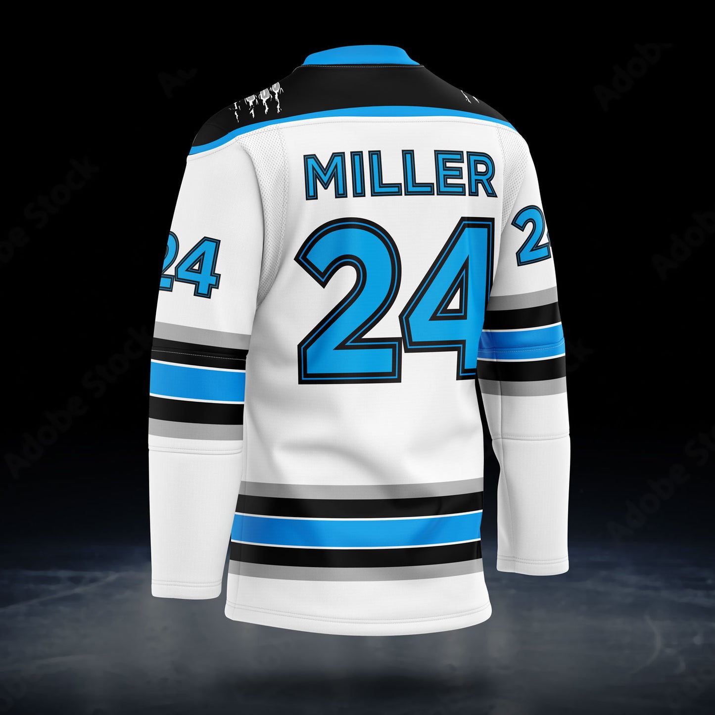 Nanooks White Jersey Embroidered Logo