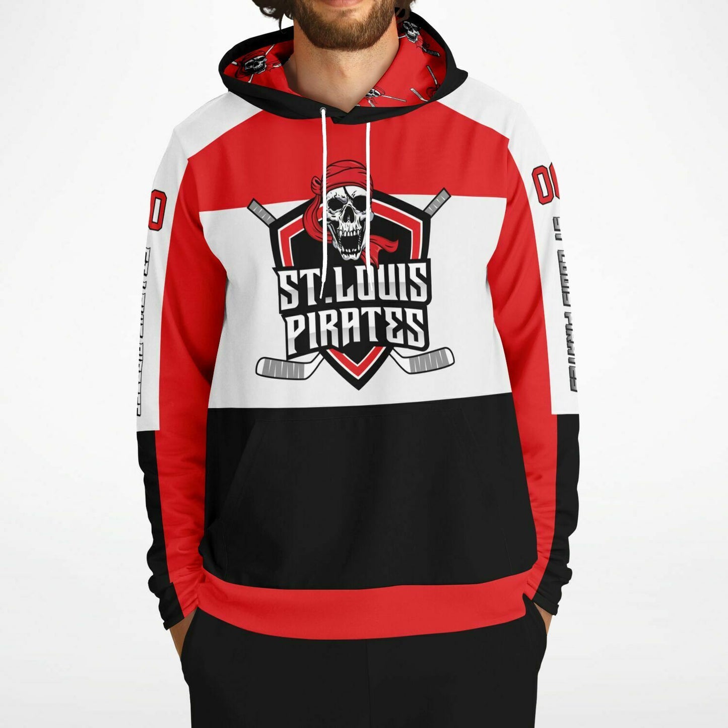 St Louis Pirates Customizable Athletic Hoodie