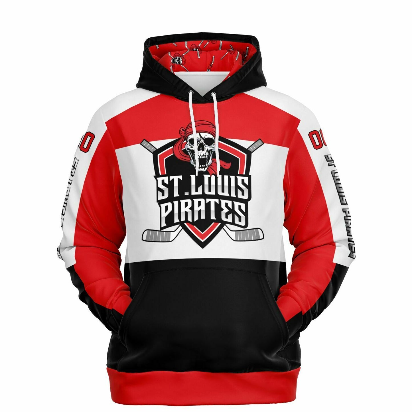 St Louis Pirates Customizable Athletic Hoodie